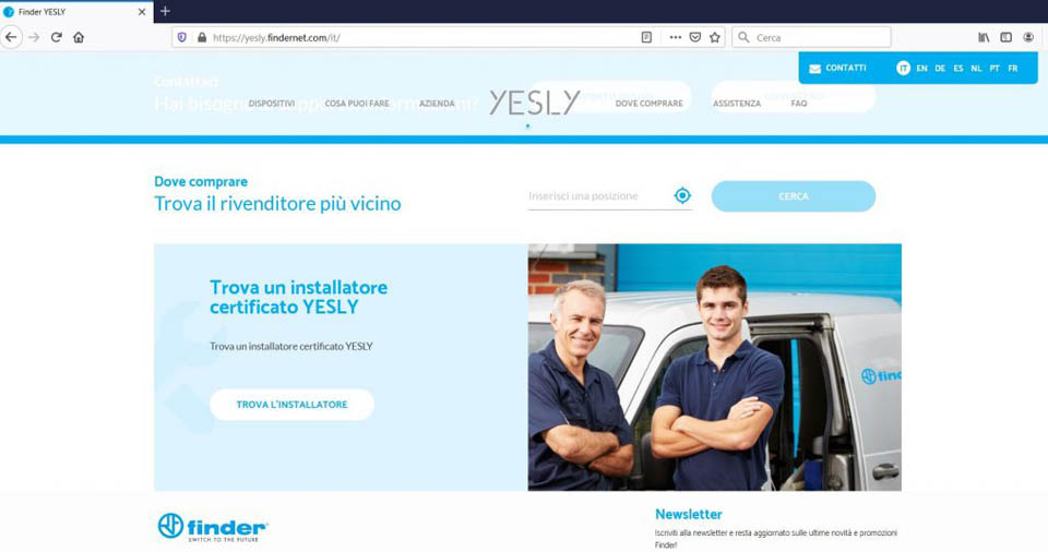 Trova-Installatore-certificato-Yesly-home